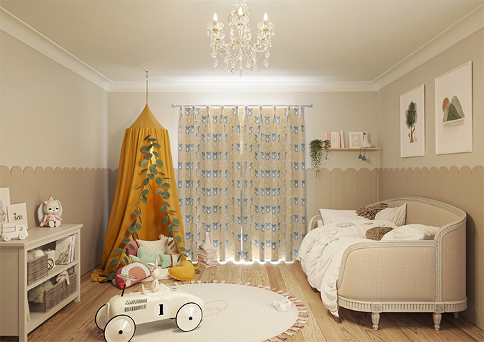 Teddy Trails, Cream - Made to Measure Curtains - Image 15